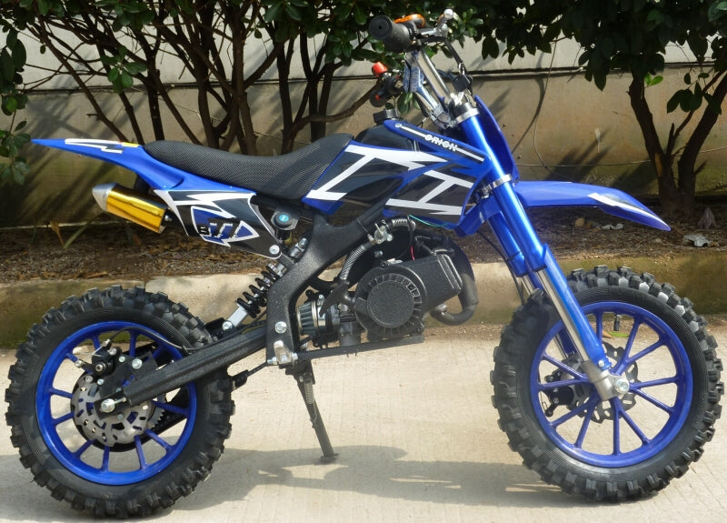 KXD01 Blue Mini Moto 50cc Right Side View